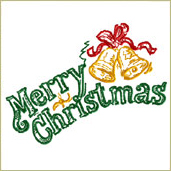 Merry Christmas Embroidery Design Embroidery Design